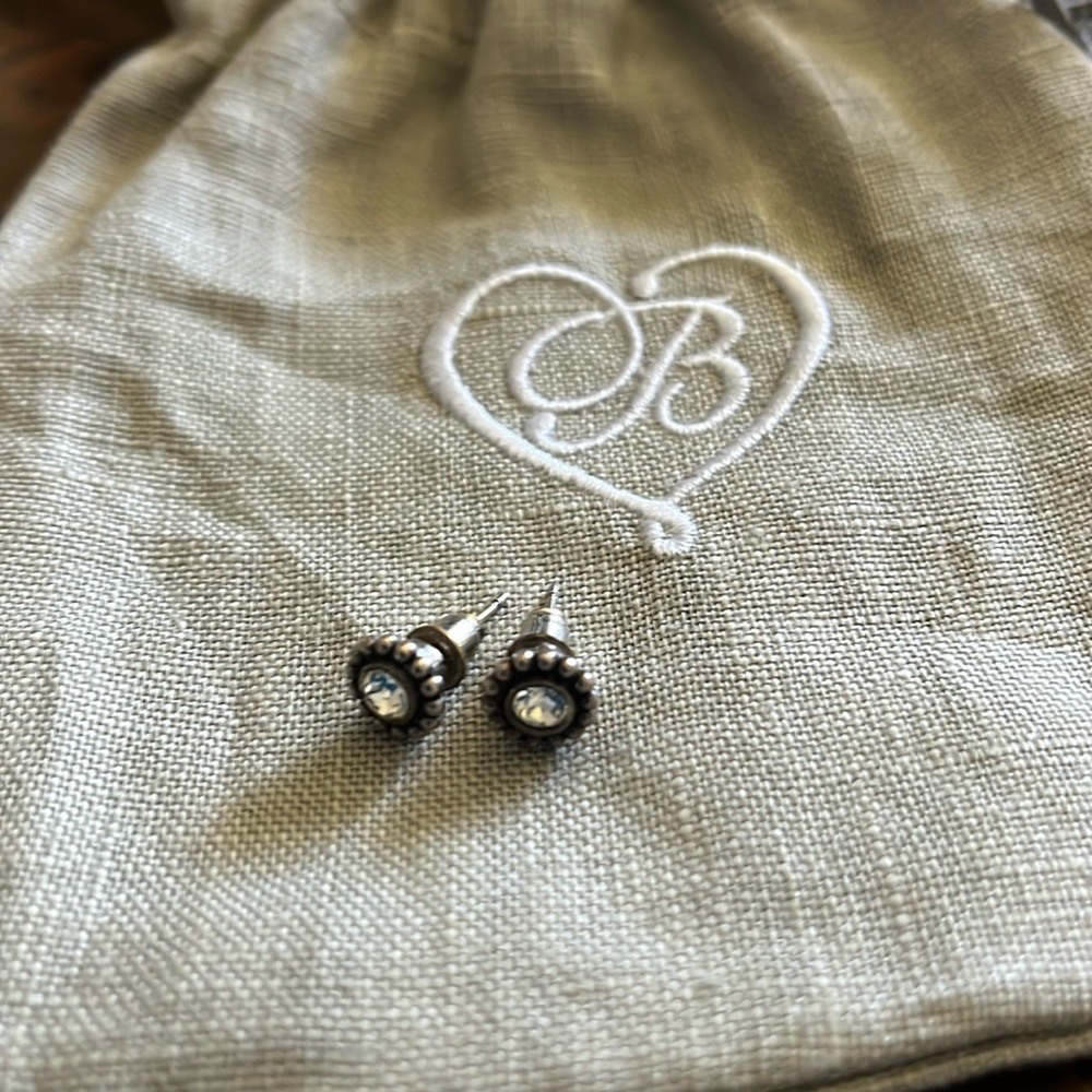 Brighton Small round CZ stud earrings